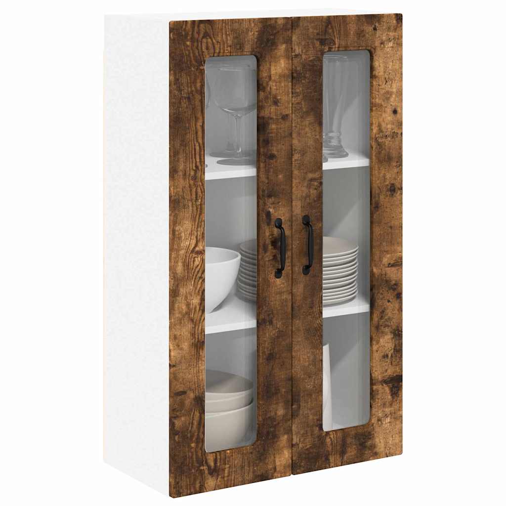 vidaXL Κρεμαστό ντουλάπι κουζίνας Καπνιστό Δρύς 60 x 31 x 100 εκ.