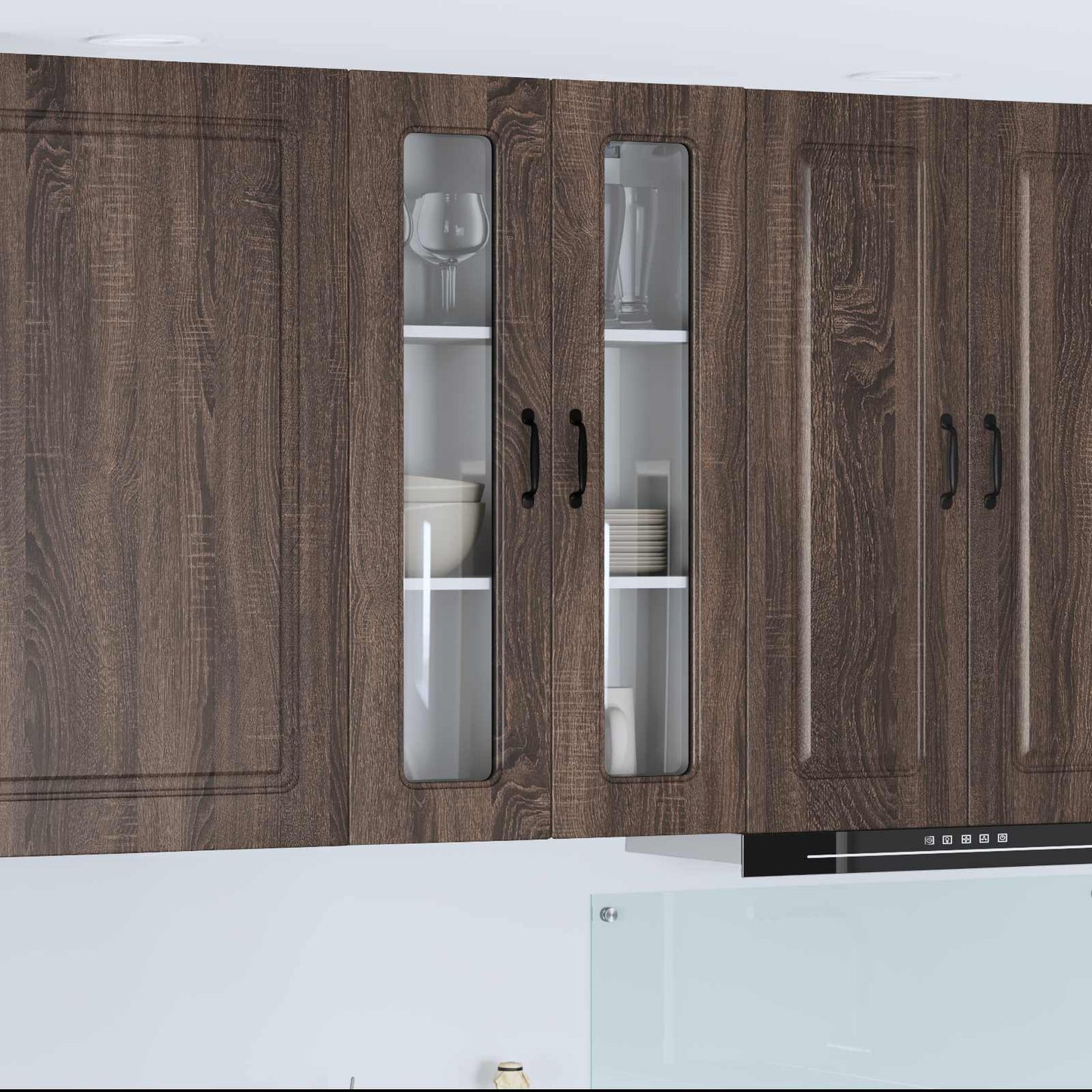 vidaXL Πάνελ πλυντηρίου πιάτων Kalmar Καφέ δρυς 60 x 31 x 100 εκ.
