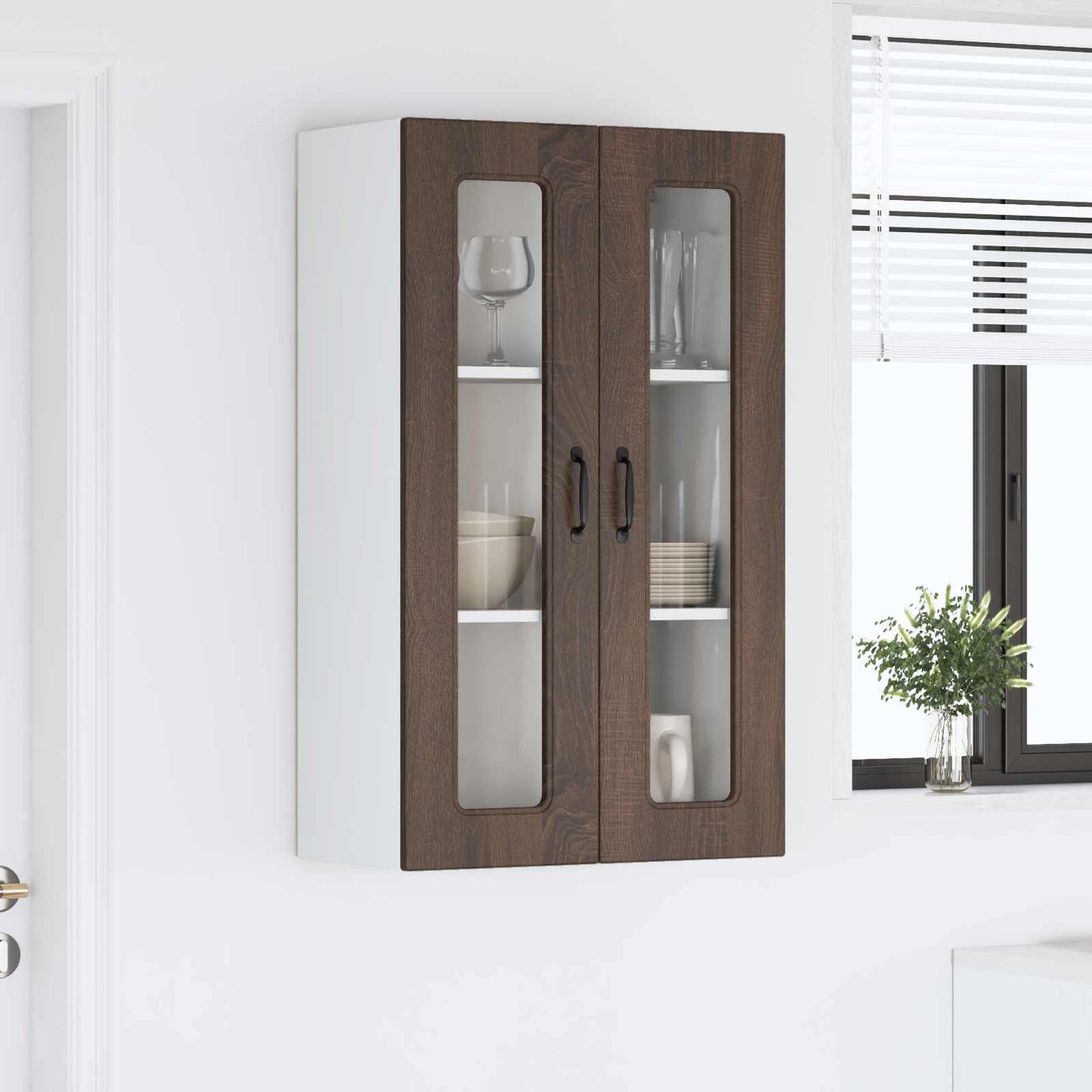 vidaXL Πάνελ πλυντηρίου πιάτων Kalmar Καφέ δρυς 60 x 31 x 100 εκ.