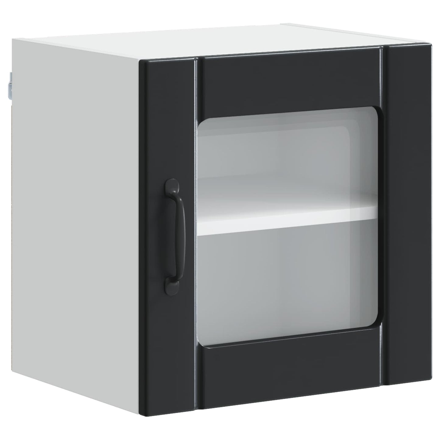 vidaXL Ραφιέρα τοίχου LUCCA Μαύρο 40 x 31 x 40 εκ. Επεξεργασμένο Ξύλο