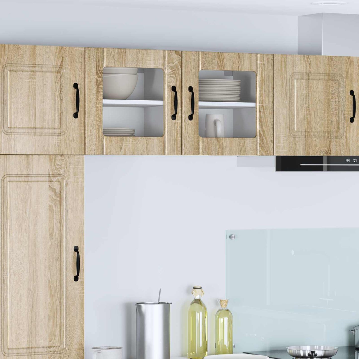 vidaXL Κρεμαστό ντουλάπι κουζίνας 2 pcs Δρύς Sonoma 40 x 31 x 40 εκ.