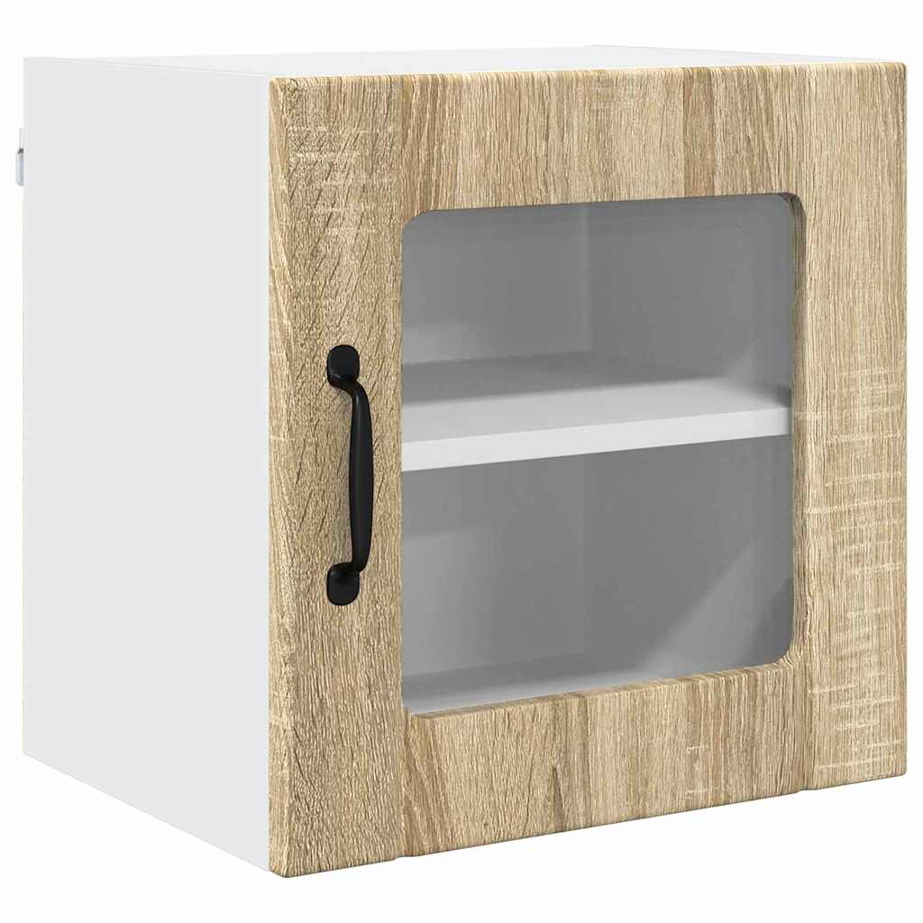 vidaXL Κρεμαστό ντουλάπι κουζίνας 2 pcs Δρύς Sonoma 40 x 31 x 40 εκ.