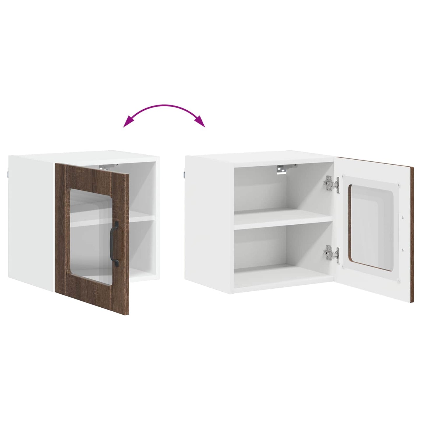 vidaXL Ντουλάπα Κουζίνας Καφέ δρυς 40 x 31 x 40 εκ. Επεξεργασμένο ξύλο