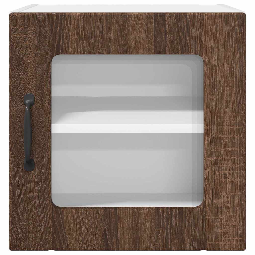 vidaXL Κρεμαστό ντουλάπι κουζίνας 2 pcs Καφέ δρυς 40 x 31 x 40 εκ.