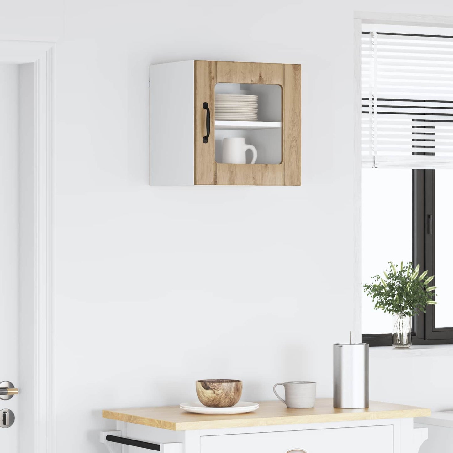 vidaXL Ραφιέρα τοίχου LUCCA Artisan Δρυς 40 x 31 x 40 εκ.