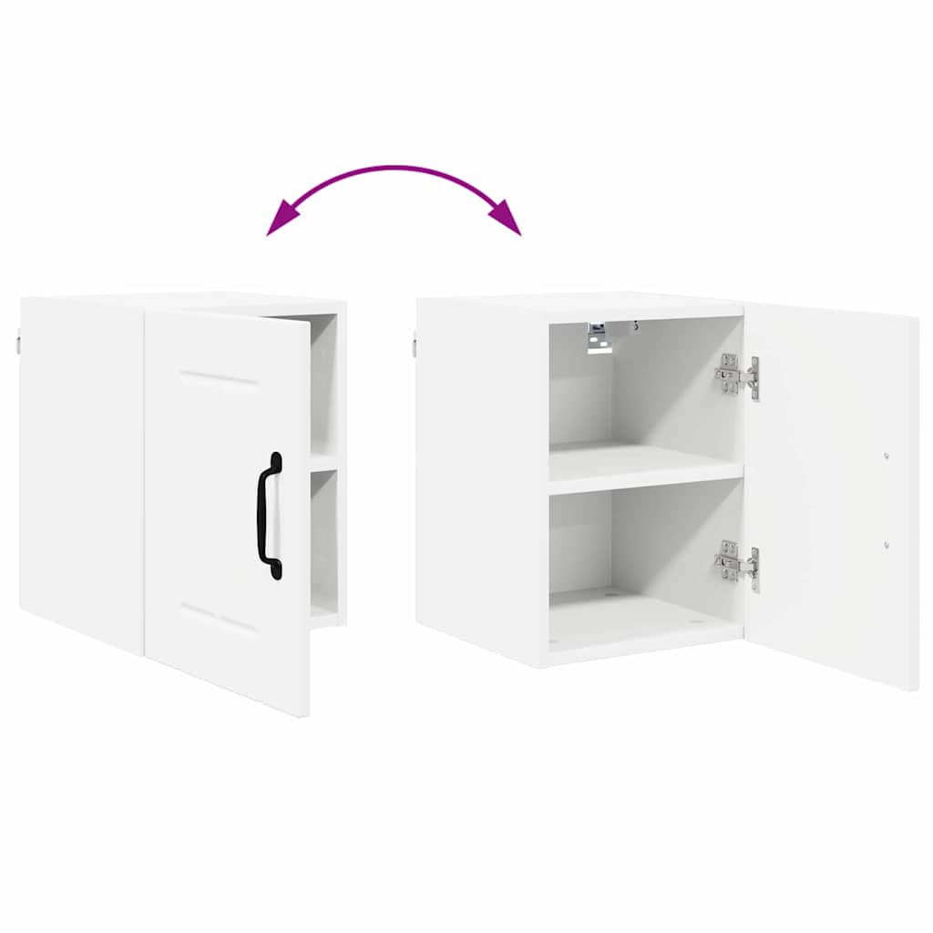 vidaXL Κρεμαστό ντουλάπι κουζίνας με ράφι Λευκό 30 x 31 x 40 εκ.