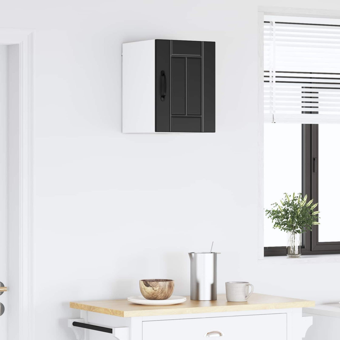 vidaXL Ντουλάπα Τοίχου LUCCA Μαύρο 30 x 31 x 40 εκ. Επεξεργασμένο Ξύλο