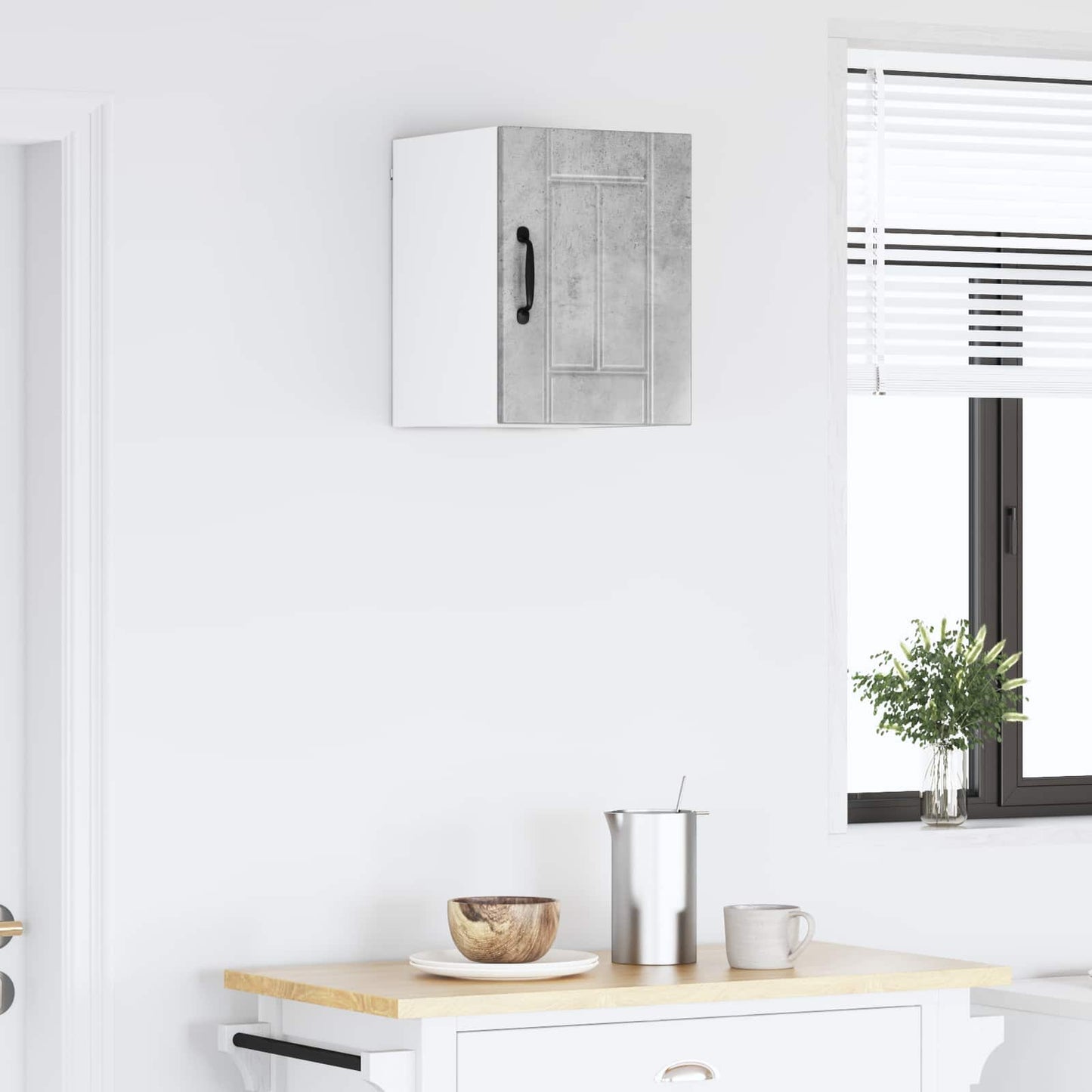vidaXL Ντουλάπα Τοίχου LUCCA Γκρι Σκυροδέματος 30 x 31 x 40 εκ.