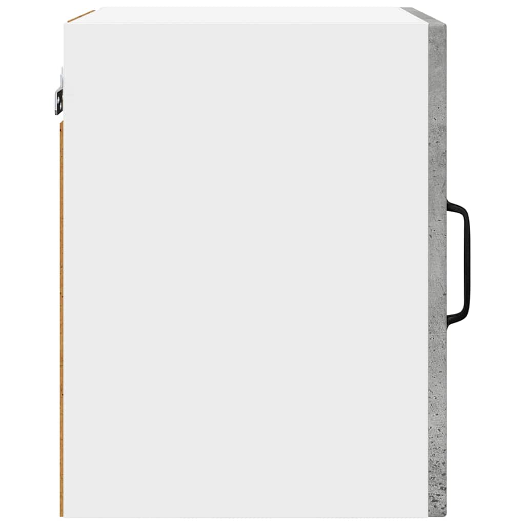 vidaXL Κρεμαστό ντουλάπι κουζίνας με ράφι 2 pcs Σκυρόδεμα Γκρι