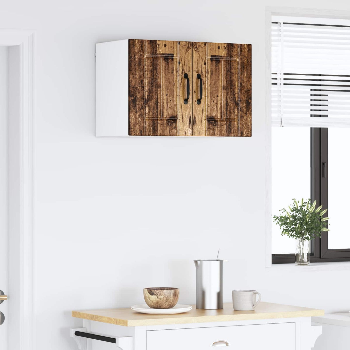 vidaXL Ντουλάπα Τοίχου LUCCA 2 pcs Παλαιωμένο ξύλο 30 x 31 x 40 εκ.