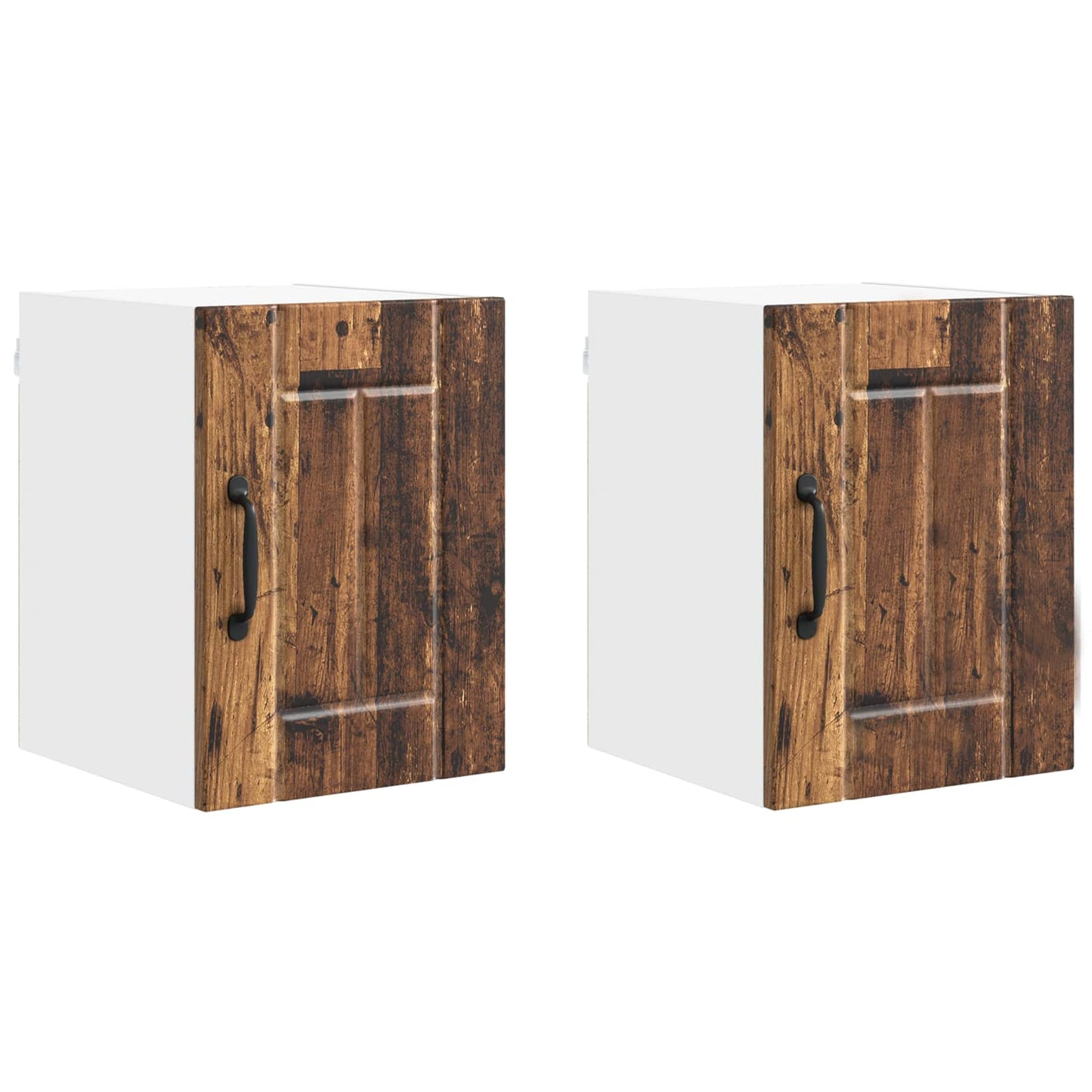 vidaXL Ντουλάπα Τοίχου LUCCA 2 pcs Παλαιωμένο ξύλο 30 x 31 x 40 εκ.