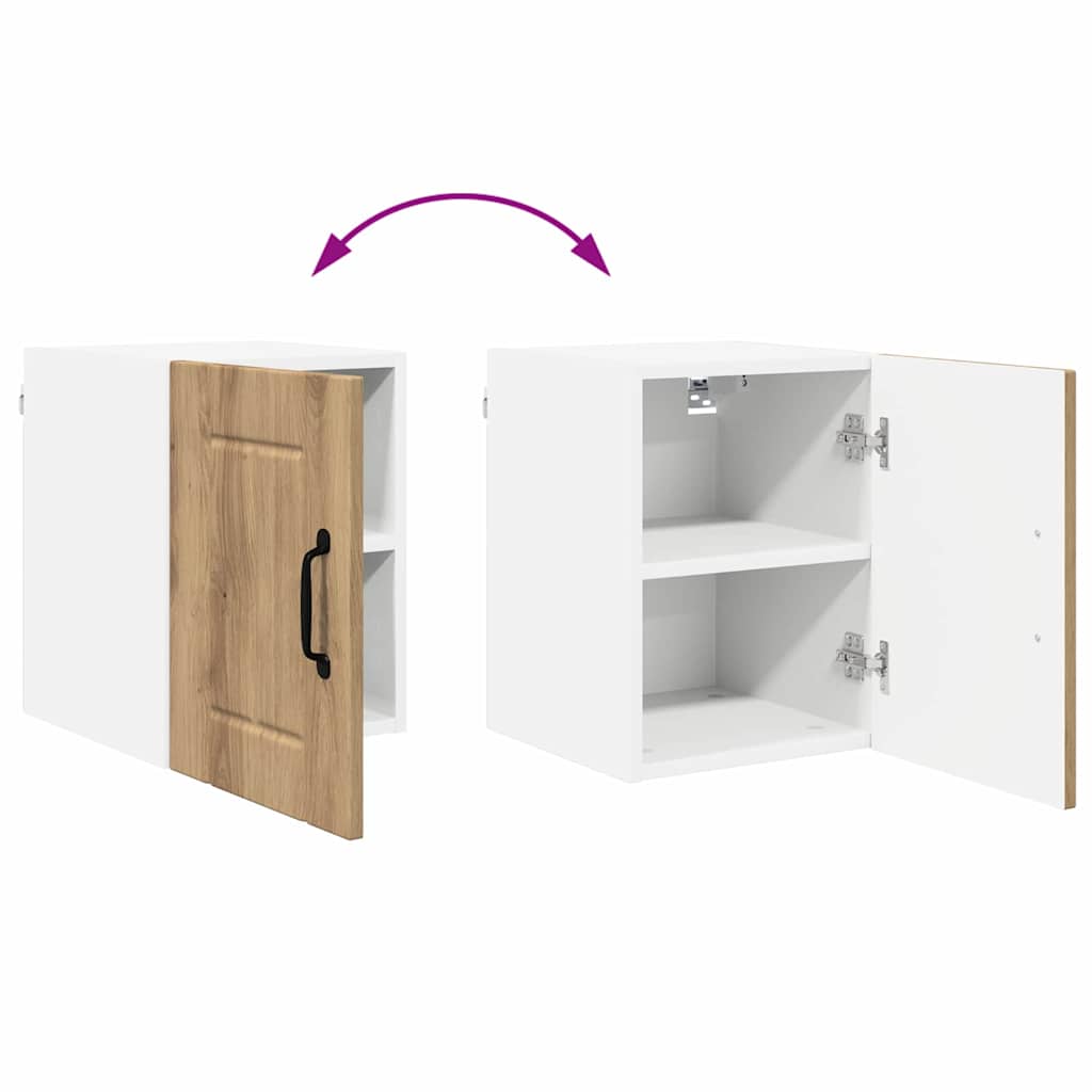 vidaXL Κρεμαστό ντουλάπι κουζίνας με ράφι Artisan Oak 30 x 31 x 40 εκ.