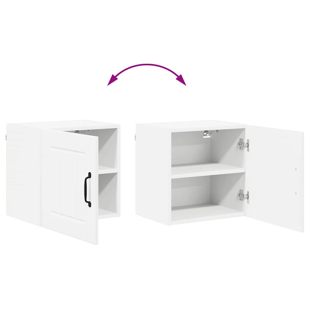 vidaXL Κρεμαστό ντουλάπι κουζίνας με ράφι Λευκό 40 x 31 x 40 εκ.