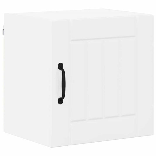 vidaXL Κρεμαστό ντουλάπι κουζίνας με ράφι Υψηλής γυαλάδας λευκό