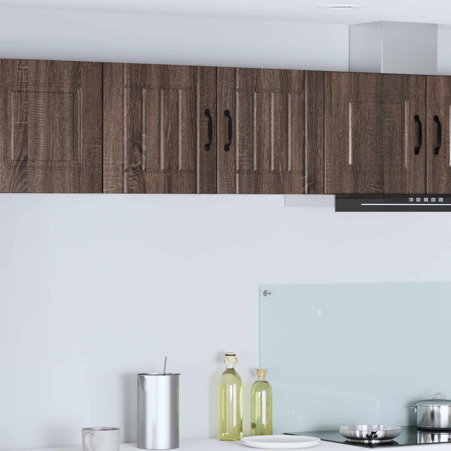 vidaXL Ντουλάπα Τοίχου LUCCA 2 pcs Καφέ Ξύλο Δρυός 40 x 31 x 40 εκ.