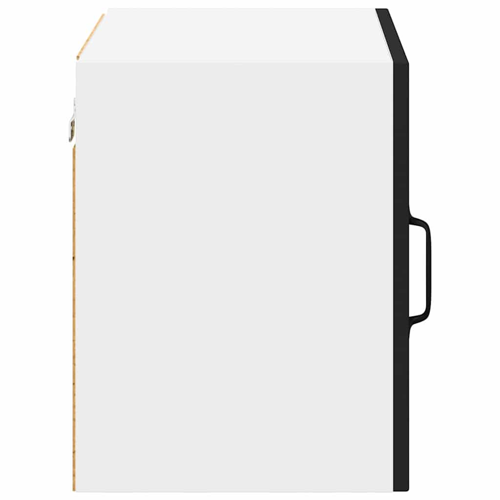 vidaXL Κρεμαστό ντουλάπι κουζίνας με ράφι Μαύρο 50 x 31 x 40 εκ.