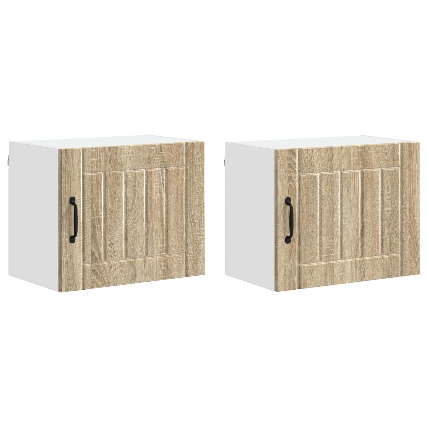 vidaXL Κρεμαστό ντουλάπι κουζίνας 2 pcs Δρύς Sonoma 50 x 31 x 40 εκ.