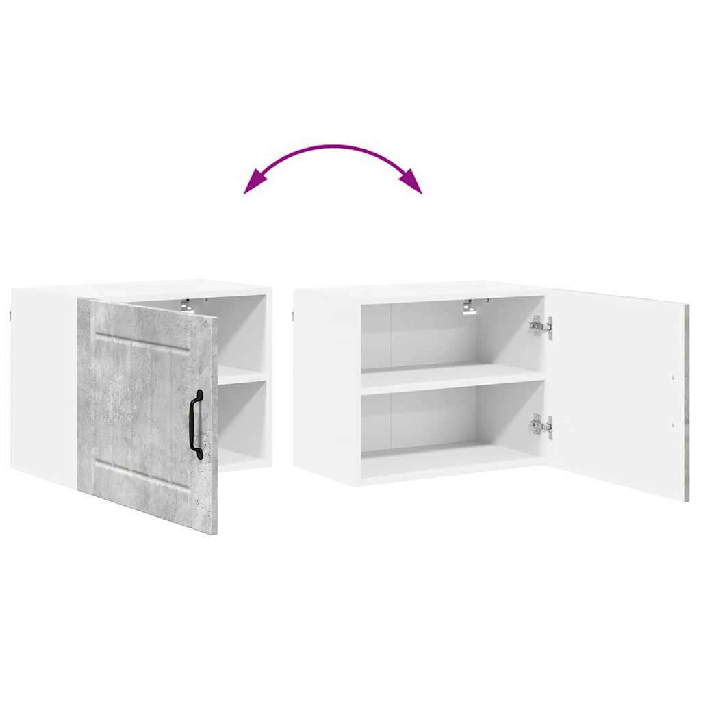 vidaXL Κρεμαστό ντουλάπι κουζίνας Σκυρόδεμα Γκρι 50 x 31 x 40 εκ.