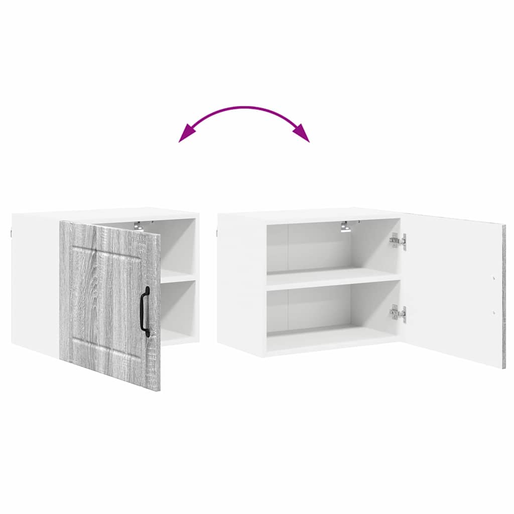 vidaXL Κρεμαστό ντουλάπι κουζίνας Γκρίζο Σονομα 50 x 31 x 40 εκ.