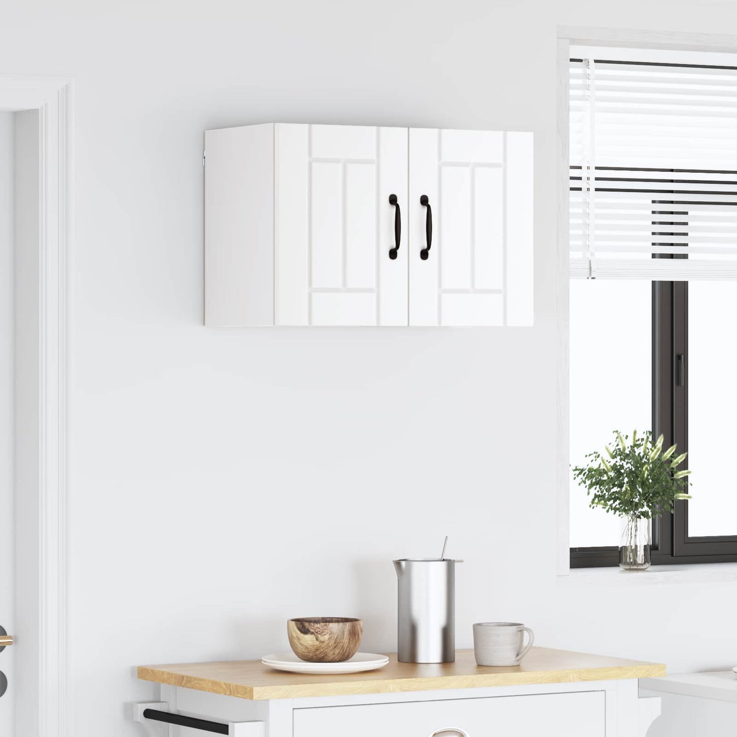 vidaXL Ντουλάπα Τοίχου LUCCA Λευκό 60 x 31 x 40 εκ Επεξεργασμένο Ξύλο
