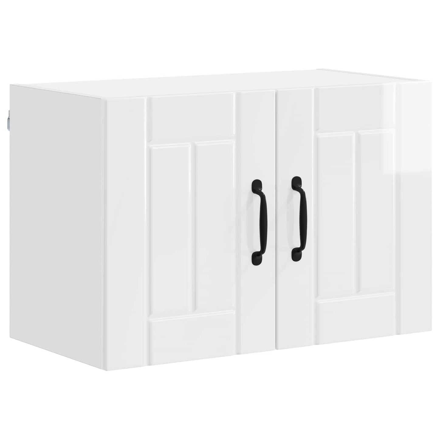 vidaXL Ντουλάπα Τοίχου LUCCA Γυαλιστερό Λευκό 60 x 31 x 40 εκ