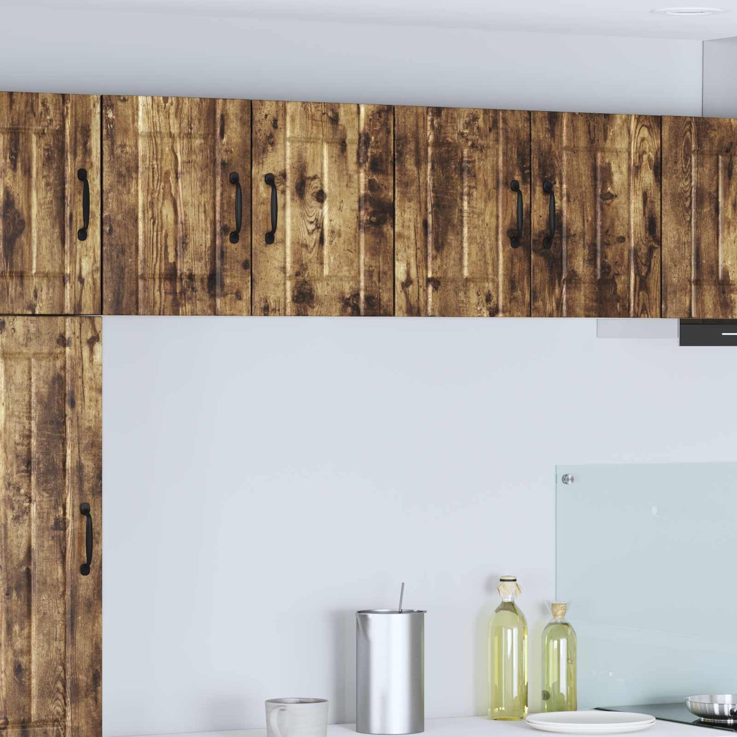 vidaXL Τοίχοι ντουλαπών κουζίνας 2 pcs Καπνιστό Δρύς 60 x 31 x 40 εκ