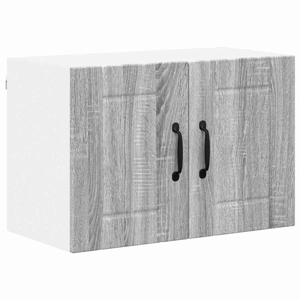 vidaXL Κρεμαστό ντουλάπι κουζίνας 2 pcs Γκρι sonoma 60 x 31 x 40 εκ