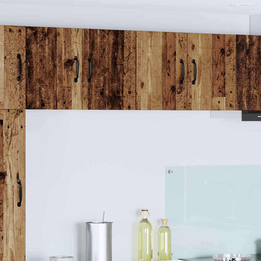 vidaXL Κρεμαστό ντουλάπι κουζίνας 2 pcs Παλαιό ξύλο 60 x 31 x 40 εκ