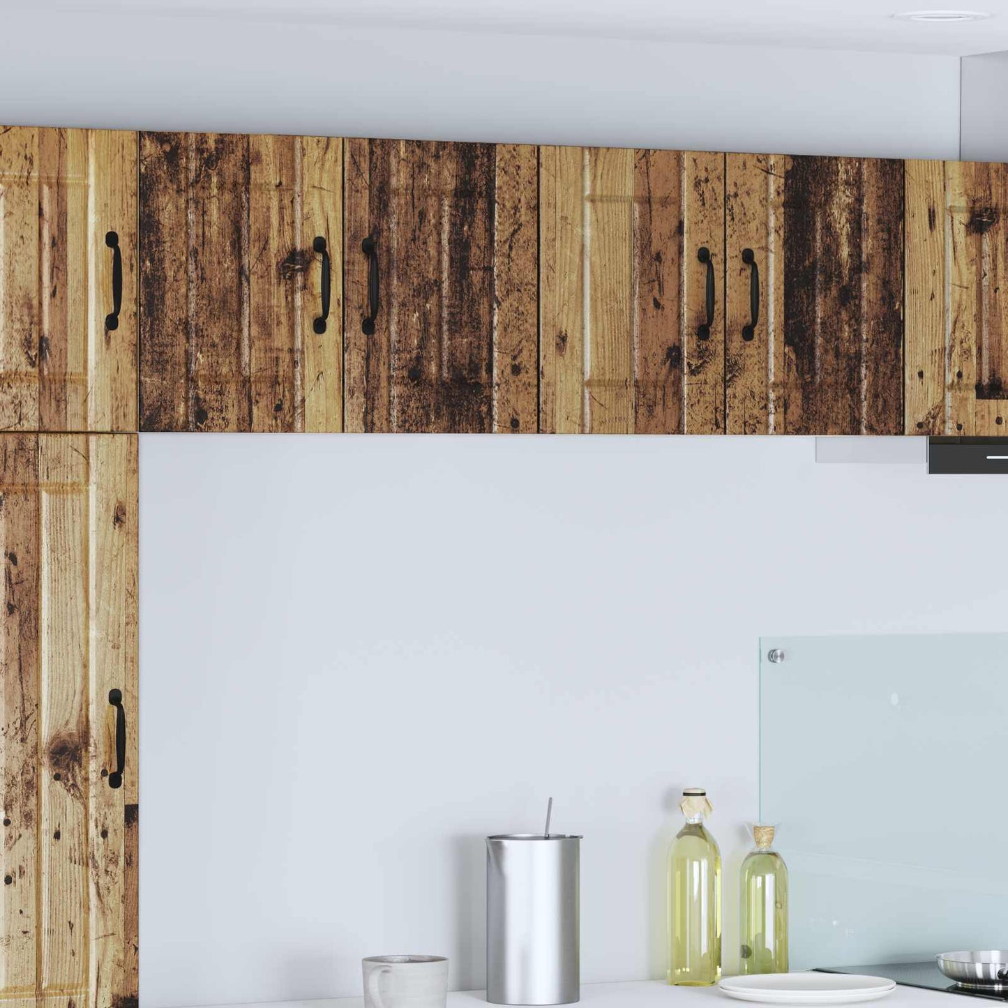 vidaXL Ντουλάπα Τοίχου LUCCA 2 pcs Παλαιωμένο ξύλο 60 x 31 x 40 εκ