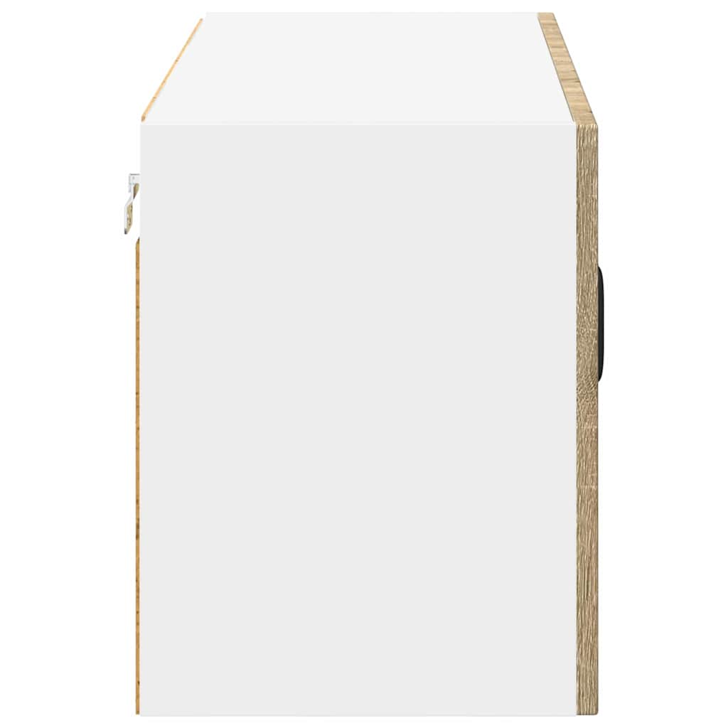 vidaXL Κρεμαστό ντουλάπι κουζίνας με ράφι Δρύς Sonoma 80 x 31 x 40 εκ