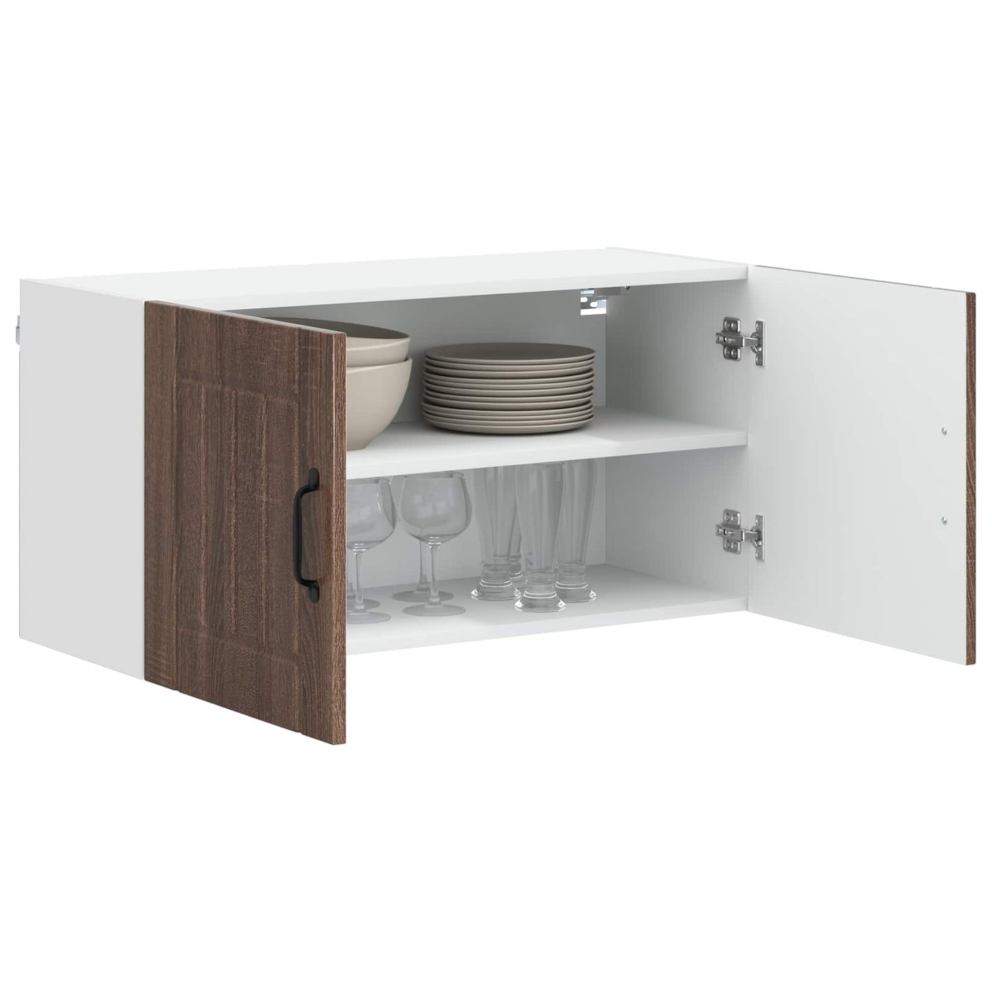 vidaXL Ντουλάπα Τοίχου LUCCA Καφέ Ξύλο Δρυός 80 x 31 x 40 εκ