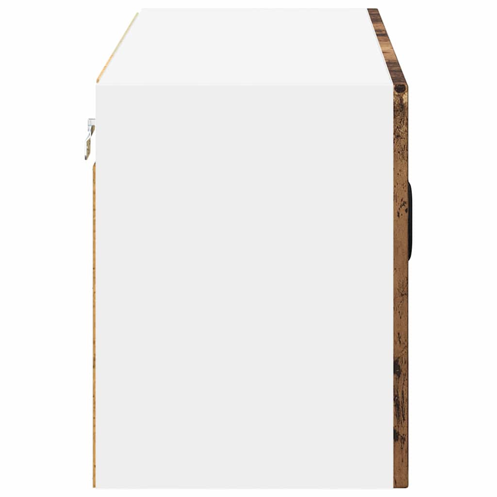 vidaXL Κρεμαστό ντουλάπι κουζίνας με ράφι Παλιό Ξύλο 80 x 31 x 40 εκ