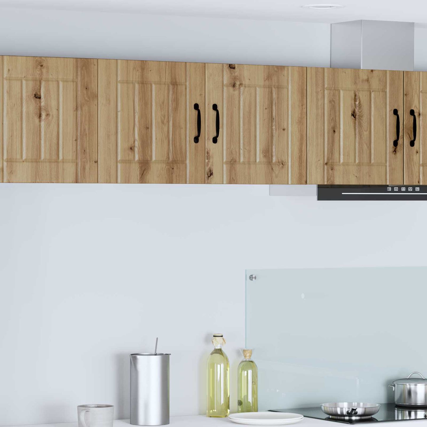 vidaXL Κρεμαστό ντουλάπι κουζίνας με ράφι Artisan Oak 80 x 31 x 40 εκ