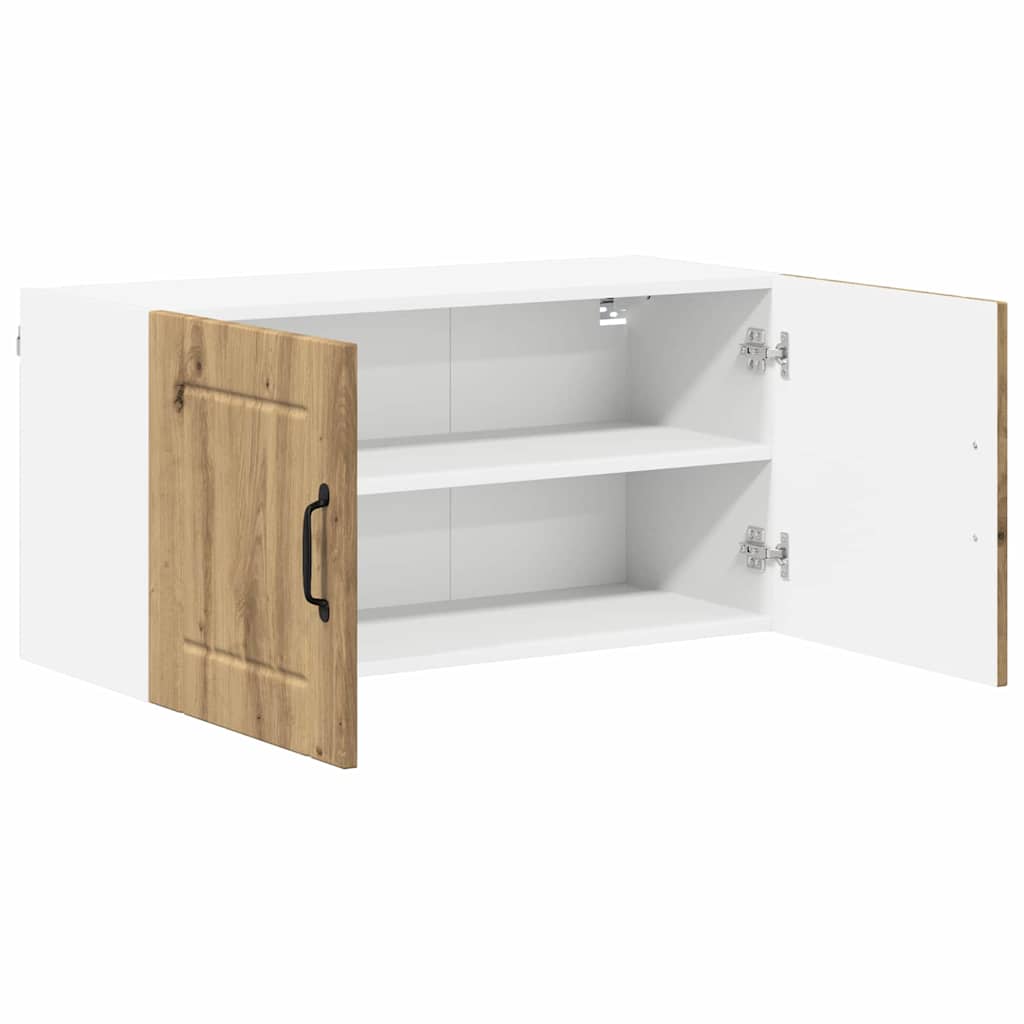 vidaXL Κρεμαστό ντουλάπι κουζίνας με ράφι Artisan Oak 80 x 31 x 40 εκ