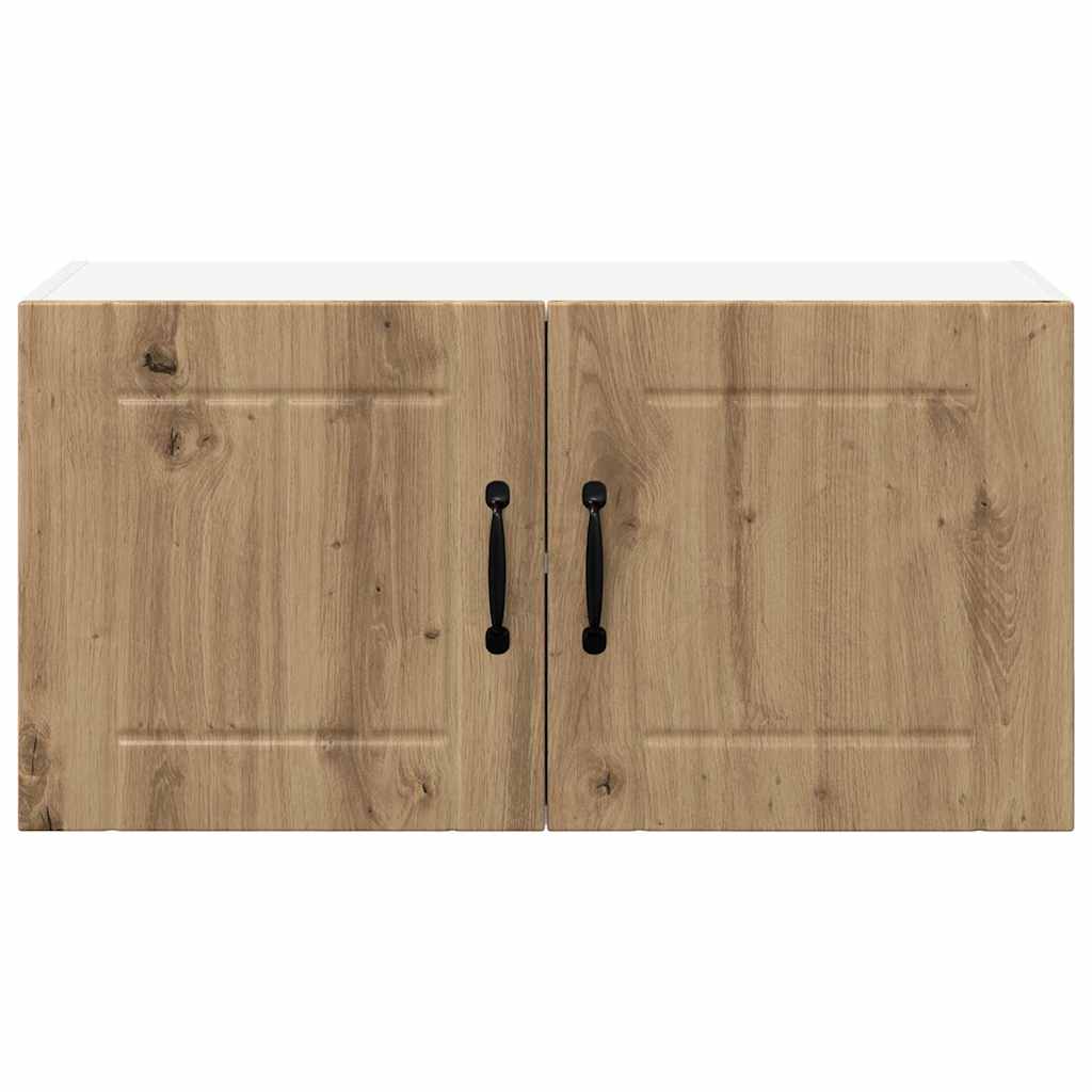 vidaXL Κρεμαστό ντουλάπι κουζίνας με ράφι Artisan Oak 80 x 31 x 40 εκ