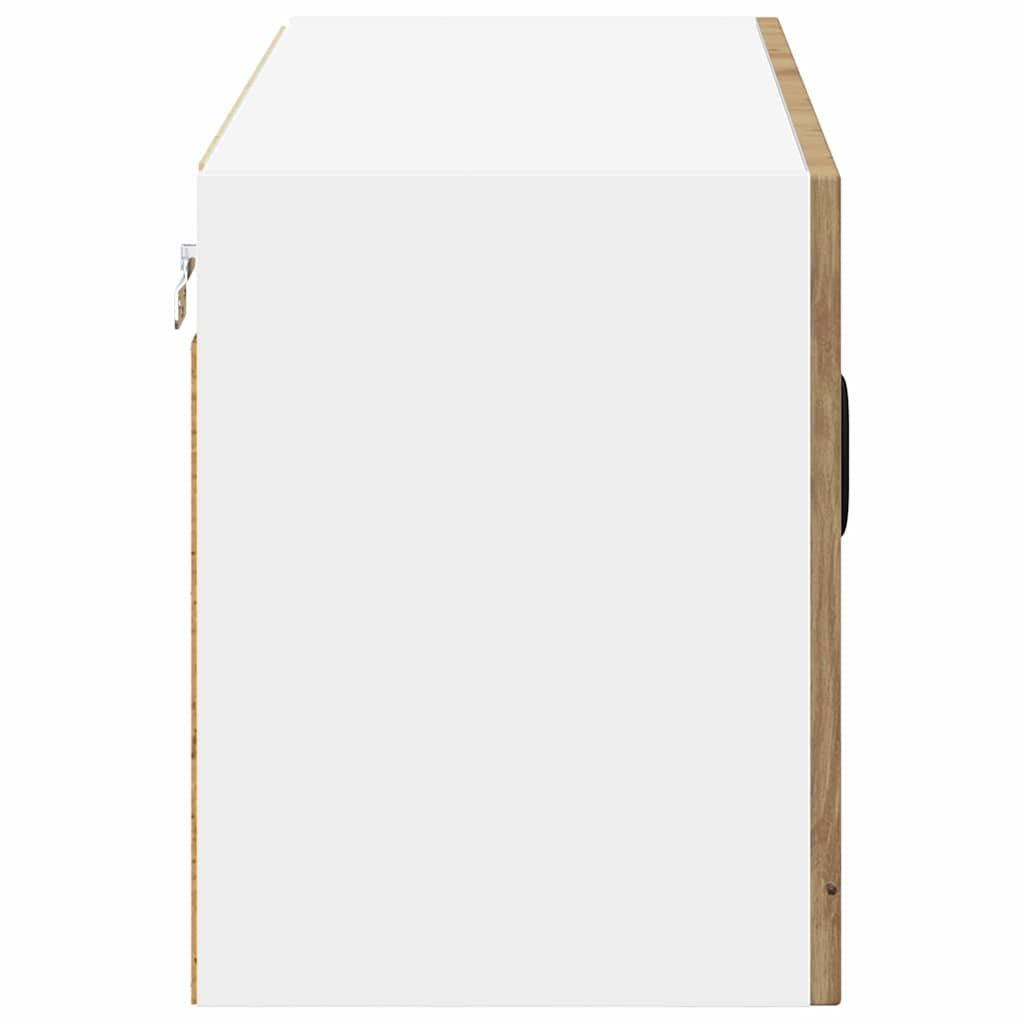 vidaXL Κρεμαστό ντουλάπι κουζίνας με ράφι Artisan Oak 80 x 31 x 40 εκ