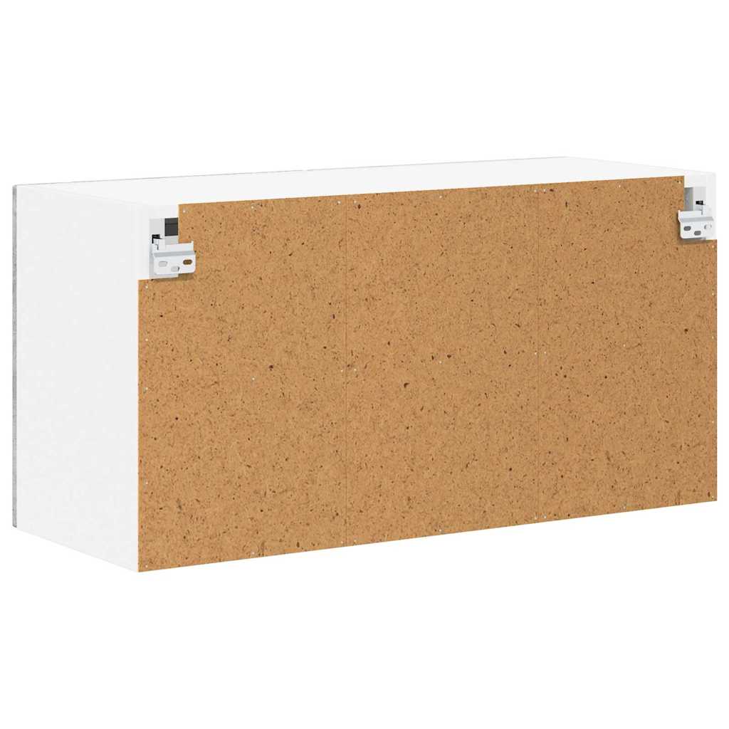 vidaXL Κρεμαστό ντουλάπι κουζίνας Σκυρόδεμα Γκρι 80 x 31 x 40 εκ