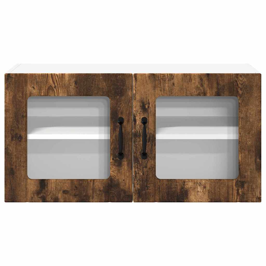 vidaXL Κρεμαστό ντουλάπι κουζίνας Καπνιστό Δρύς 80 x 31 x 40 εκ