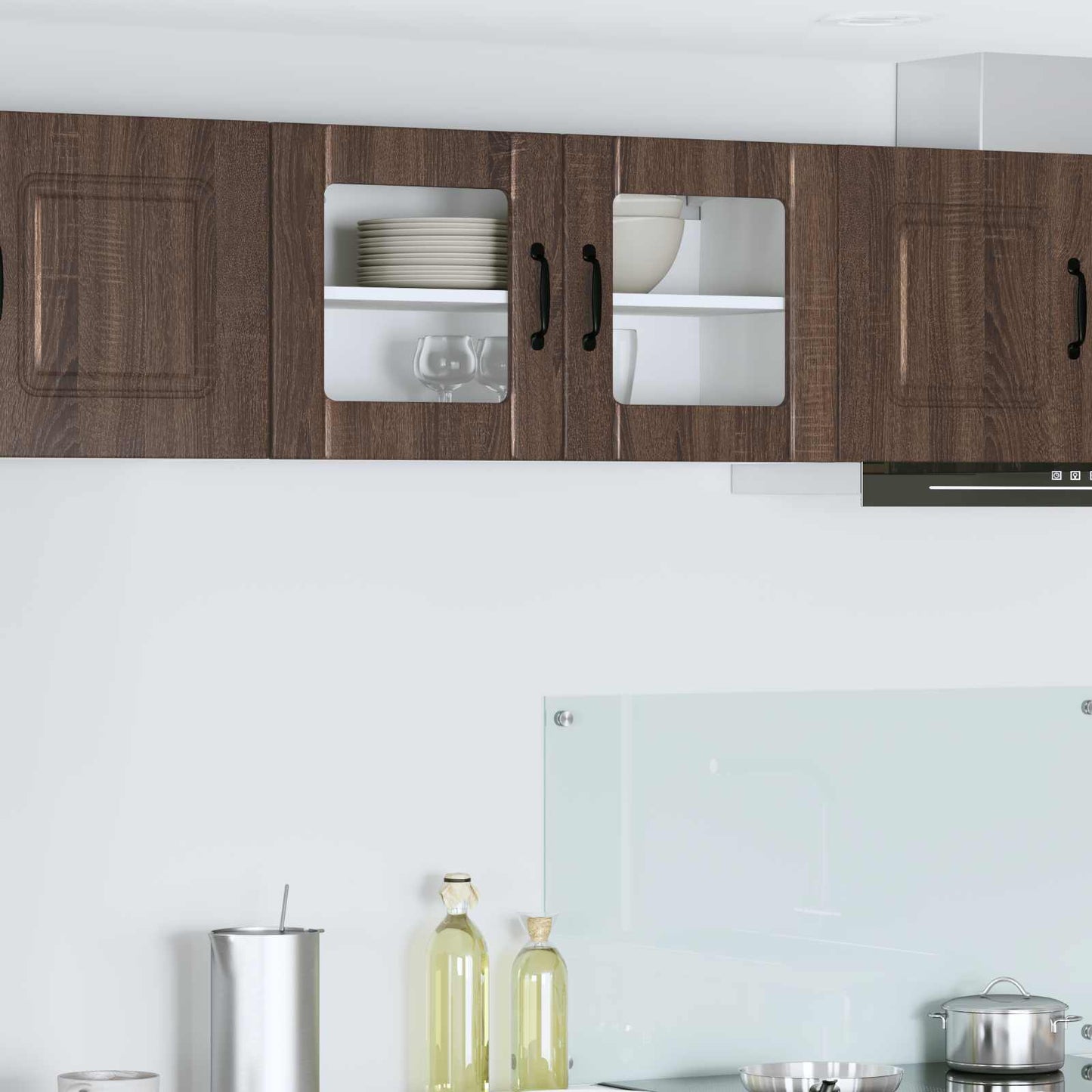 vidaXL Ραφιέρα τοίχου Lucca Καφέ Ξύλο Δρυός 80 x 31 x 40 εκ