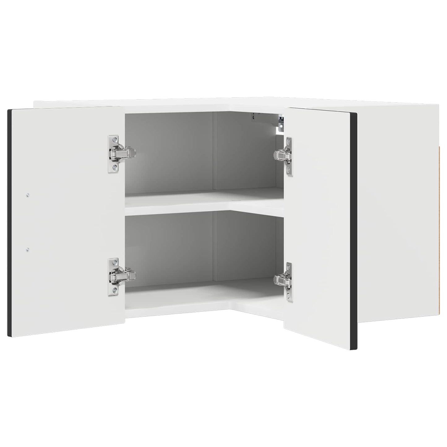 vidaXL Ντουλάπα Κουζίνας Μαύρο 57 x 57 x 40 εκ. Επεξεργασμένο ξύλο