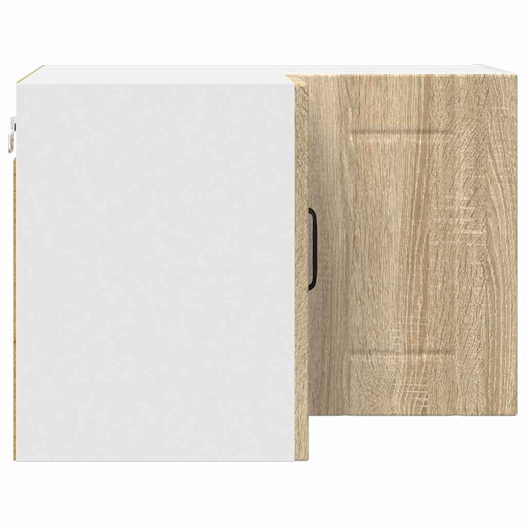 vidaXL Κρεμαστό ντουλάπι κουζίνας με ράφι Δρύς Sonoma 57 x 57 x 40 εκ.