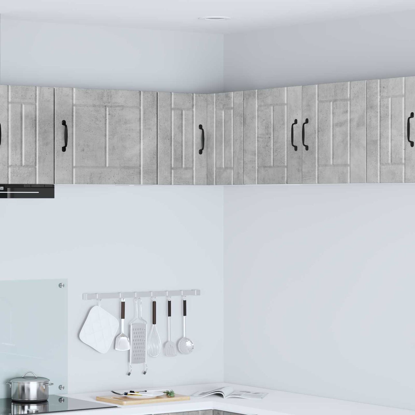 vidaXL Ντουλάπα Γωνίας LUCCA Γκρι Σκυροδέματος 57 x 57 x 40 εκ.