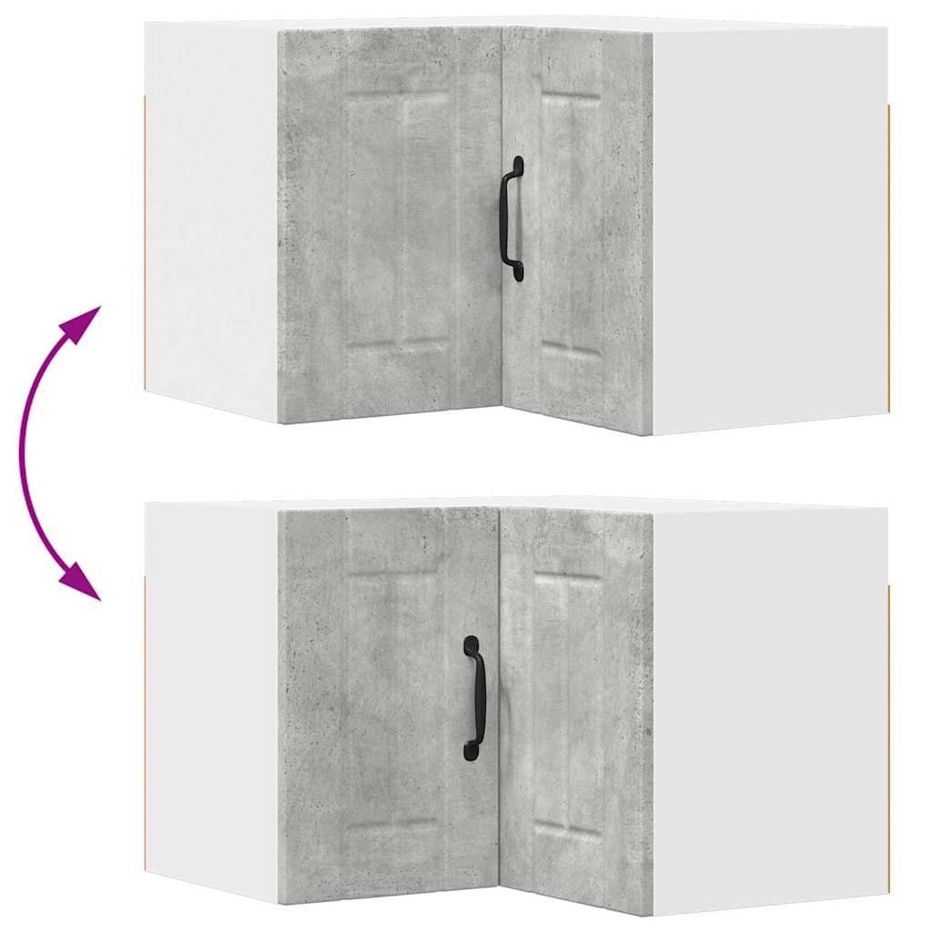 vidaXL Κρεμαστό ντουλάπι κουζίνας Σκυρόδεμα Γκρι 57 x 57 x 40 εκ.