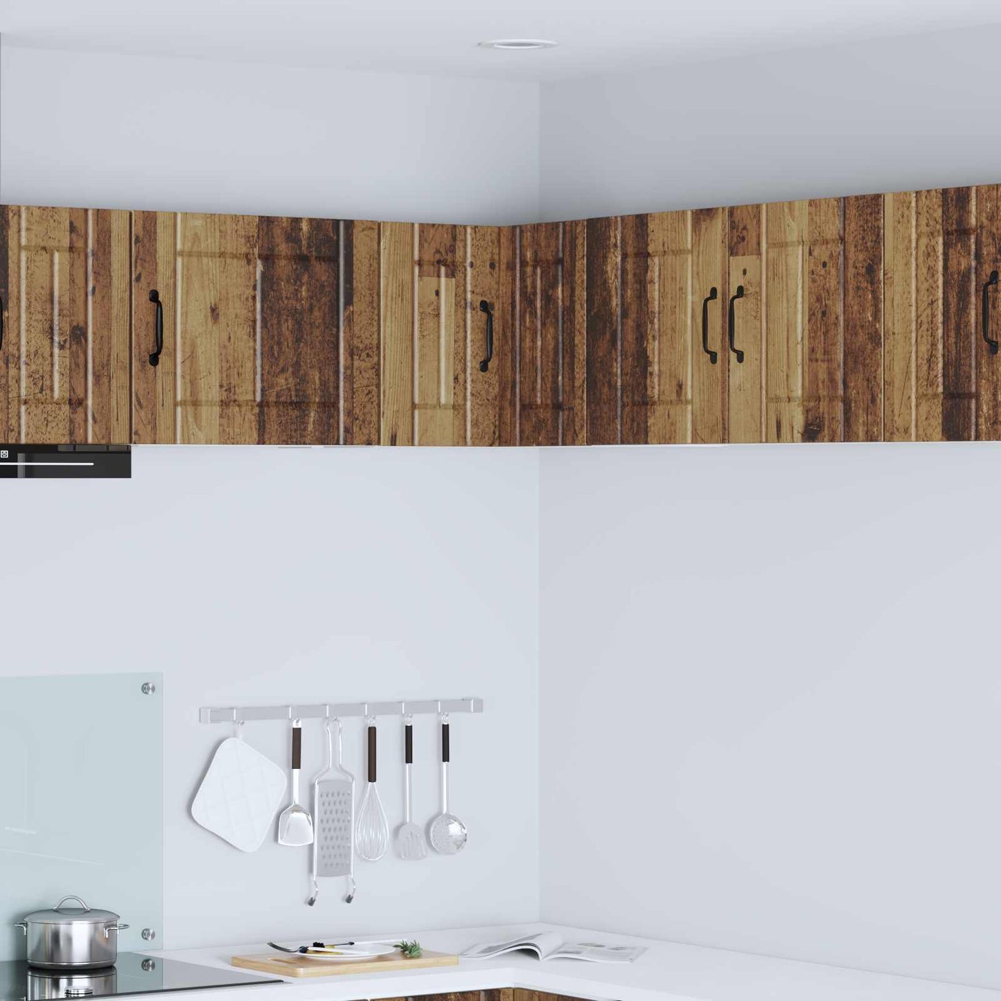 vidaXL Ντουλάπα Γωνίας LUCCA Παλαιωμένο ξύλο 57 x 57 x 40 εκ.