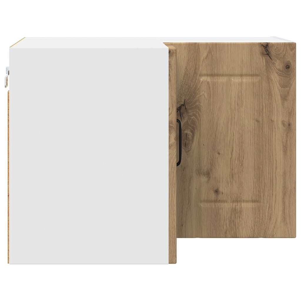 vidaXL Κρεμαστό ντουλάπι κουζίνας με ράφι Artisan Oak 57 x 57 x 40 εκ.