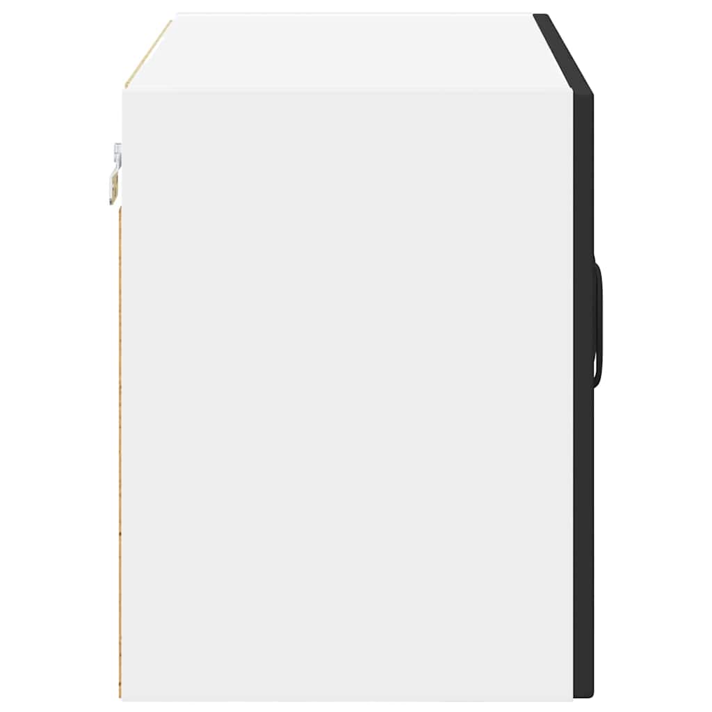 vidaXL Κρεμαστό ντουλάπι κουζίνας με ράφι Μαύρο 60 x 31 x 40 εκ