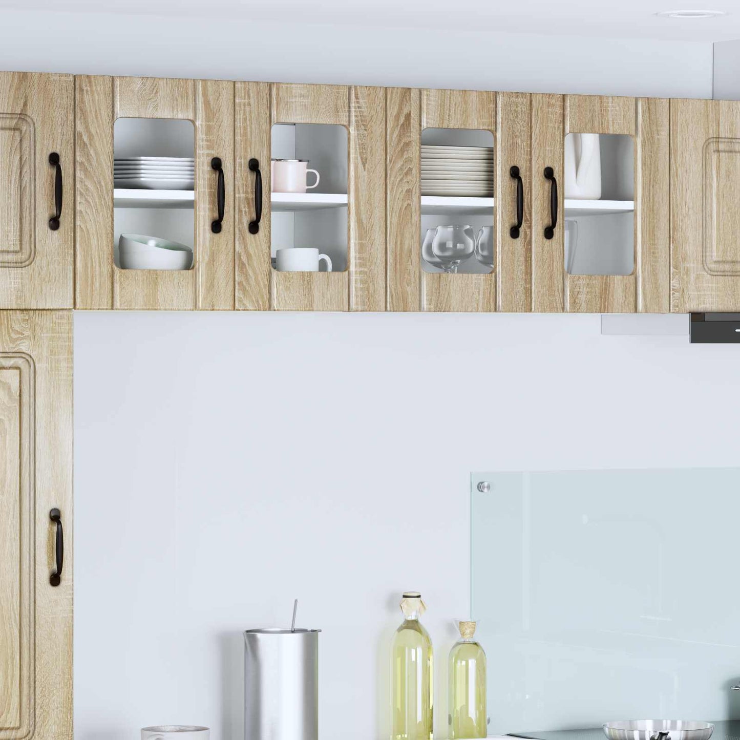 vidaXL Κρεμαστό ντουλάπι κουζίνας 2 pcs Δρύς Sonoma 60 x 31 x 40 εκ