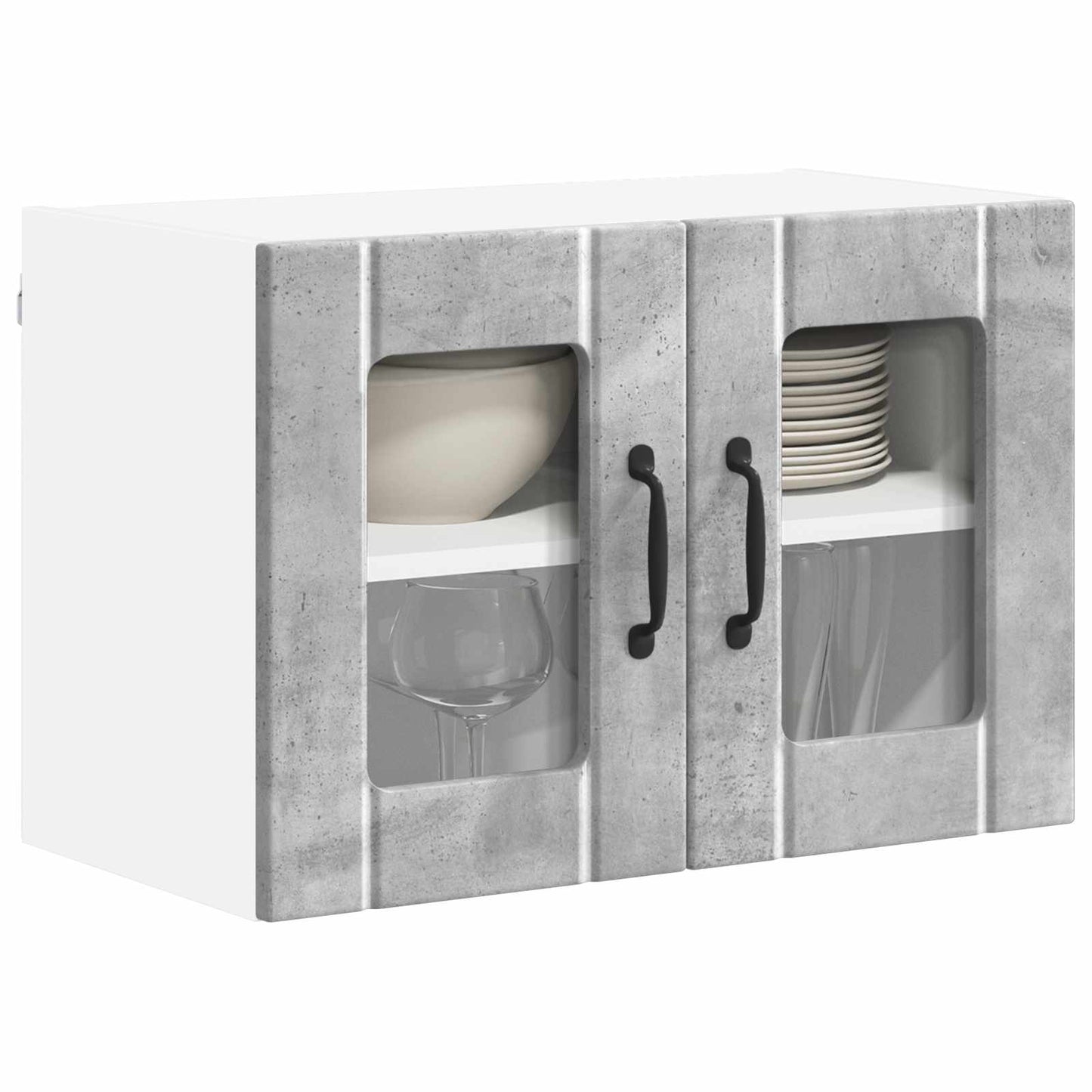 vidaXL Ραφιέρα τοίχου LUCCA Γκρι Σκυροδέματος 60 x 31 x 40 εκ