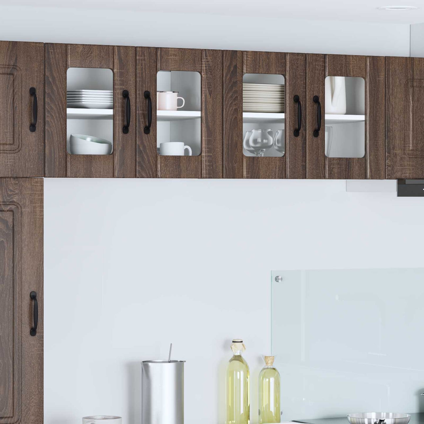 vidaXL Ραφιέρα τοίχου LUCCA 2 pcs Καφέ Ξύλο Δρυός 60 x 31 x 40 εκ