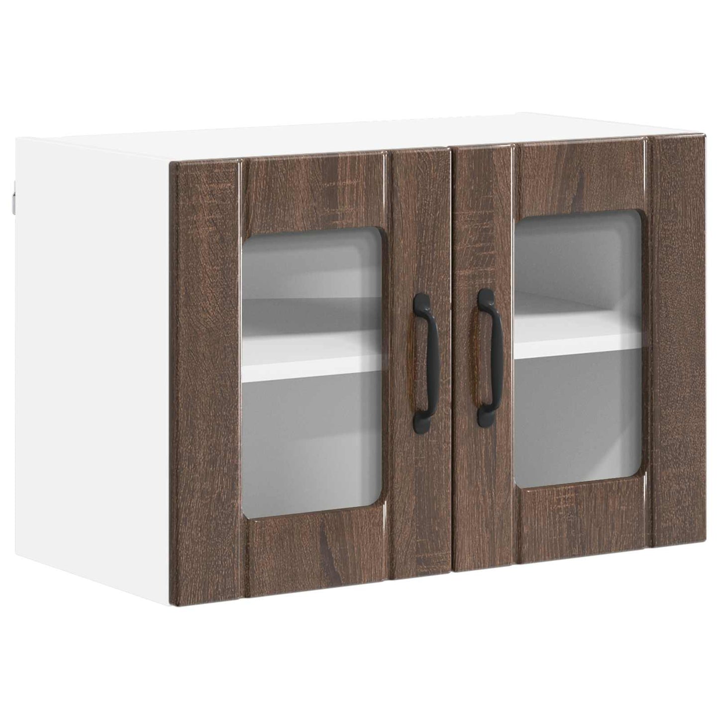 vidaXL Ραφιέρα τοίχου LUCCA 2 pcs Καφέ Ξύλο Δρυός 60 x 31 x 40 εκ